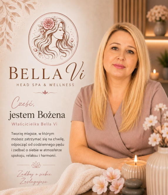 Bożena – właścicielka Bella Vi Head Spa